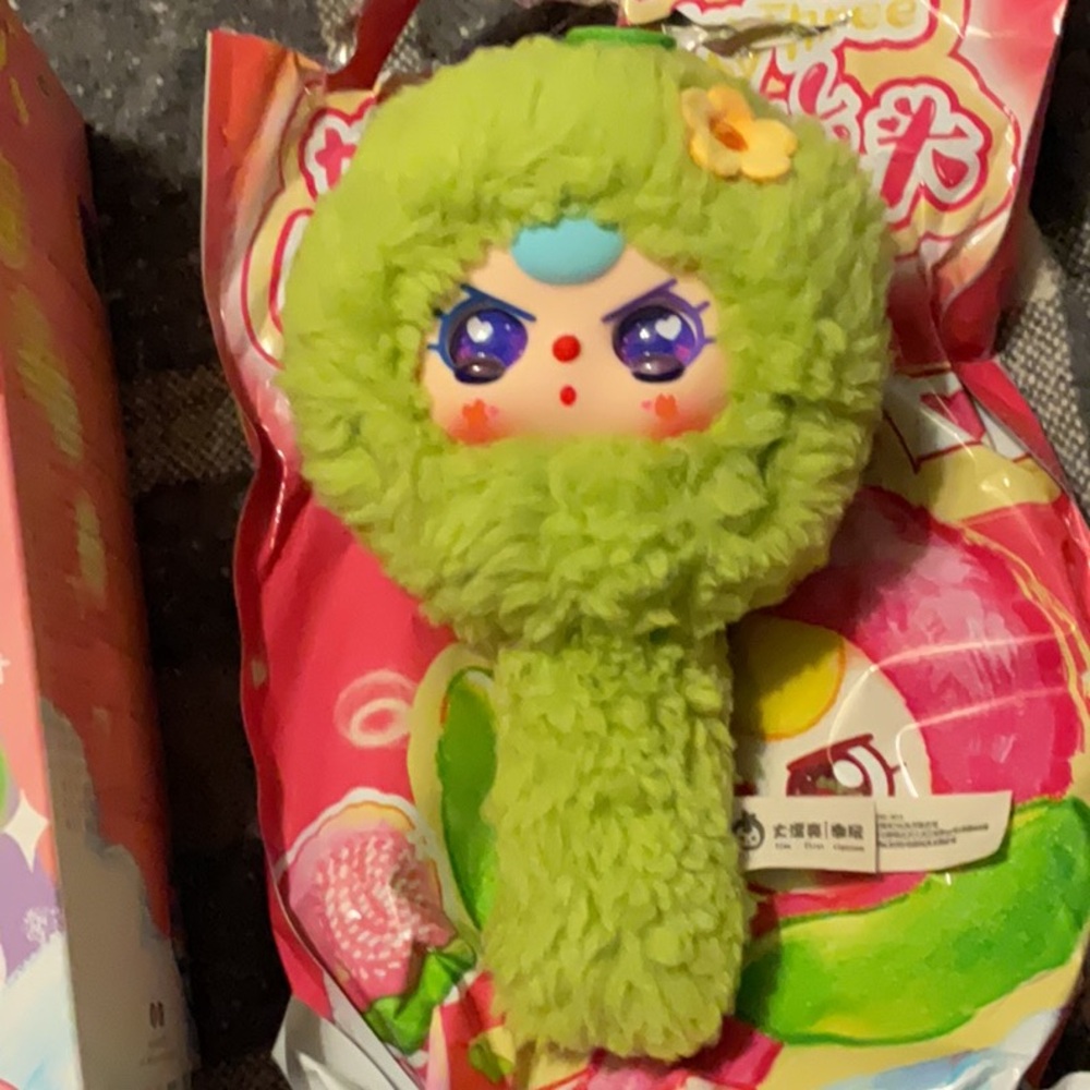 Baby three comb your hair with special eyes.